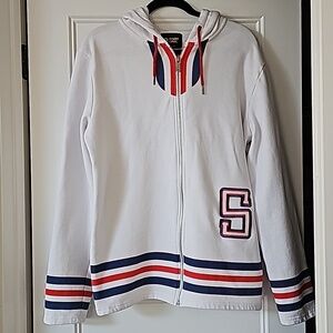 Insert Coin Hooded Sweatshirt with Shamrock Hood sz large